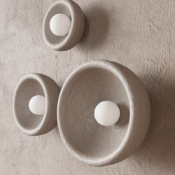 Rounded wall-lamp 