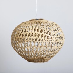 Circular bamboo pendant 