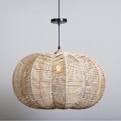 Round bamboo pendant 