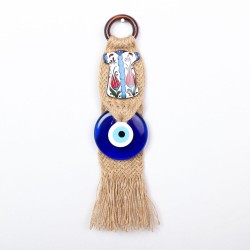 porcelain evil eye protection hanger 