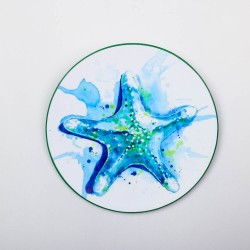 sea star porcelain plate 