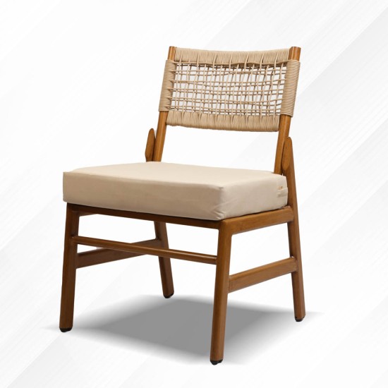 Outdoor chair without armrest 