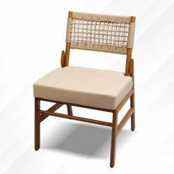 Outdoor chair without armrest 