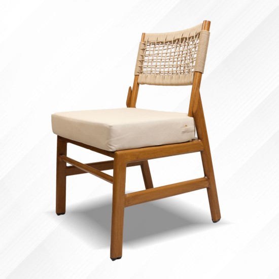 Outdoor chair without armrest 