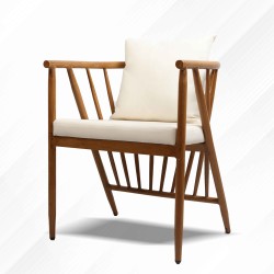 Beige outdoor chair