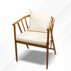 Beige outdoor chair