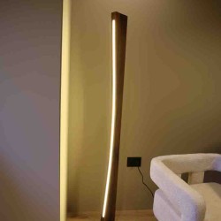 Led light stand with curve 