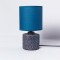 Blue lampshade